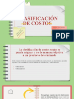 Clasificación de costos