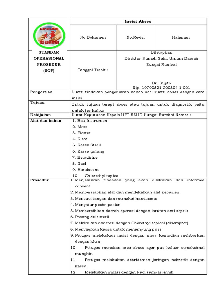 Prosedur Insisi Abses di RSUD | PDF | Sains & Matematika