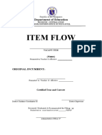 Item Flow: Department of Education