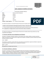 Declaración Jurada de Conflicto de Interés Christian Miranda Orrillo