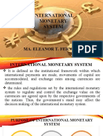 International Monetary System: Ma. Eleanor T. Fernandez