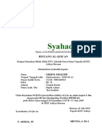sertifikat/Syahadah quran sd