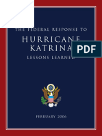 The Federal Response to Hurricane Katrina: Lessons Learned Report