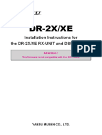 DR-2X/XE: Installation Instructions For The DR-2X/XE RX-UNIT and DSP Firmware