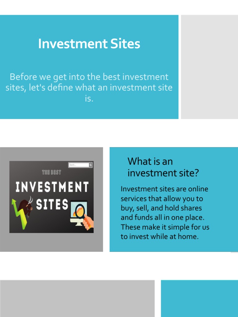 The Top 3 Best Investment Sites PDF