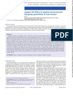 Occurrence of Major Organic UV Filters in Aquatic Environments and Their Endocrine Disruption Potentials - A Mini Review