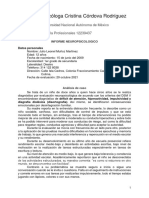 INFORME CASO PSICOLOGICO - Julio Leonel Muñoz Martínez - TDAH Y DISGRAFIA DISLEXICA