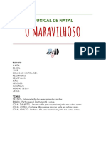 Musical de Natal - o Maravilhoso