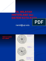 Teori Keruangan Kota Dan Wilayah Hiterland