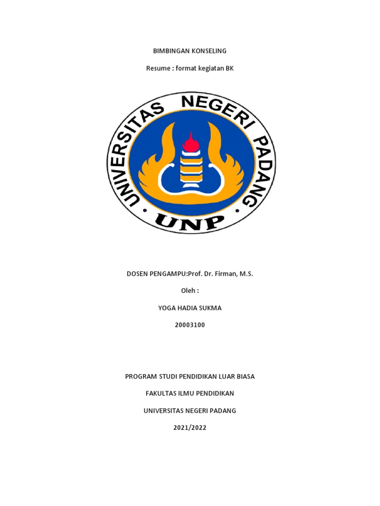 BK - Format Kegiatan BK | PDF