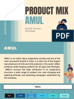 AMUL's wide product mix marketing success