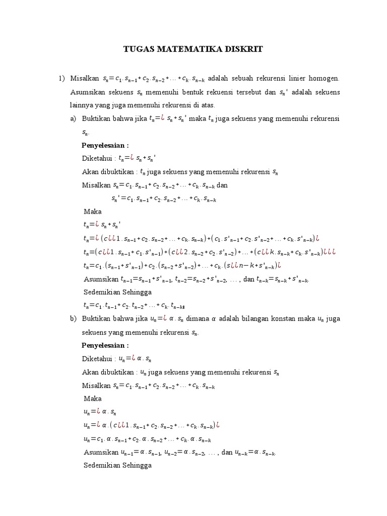 Tugas Matematika Diskrit dan Teorema Graph | PDF | Metode & Bahan Ajar ...