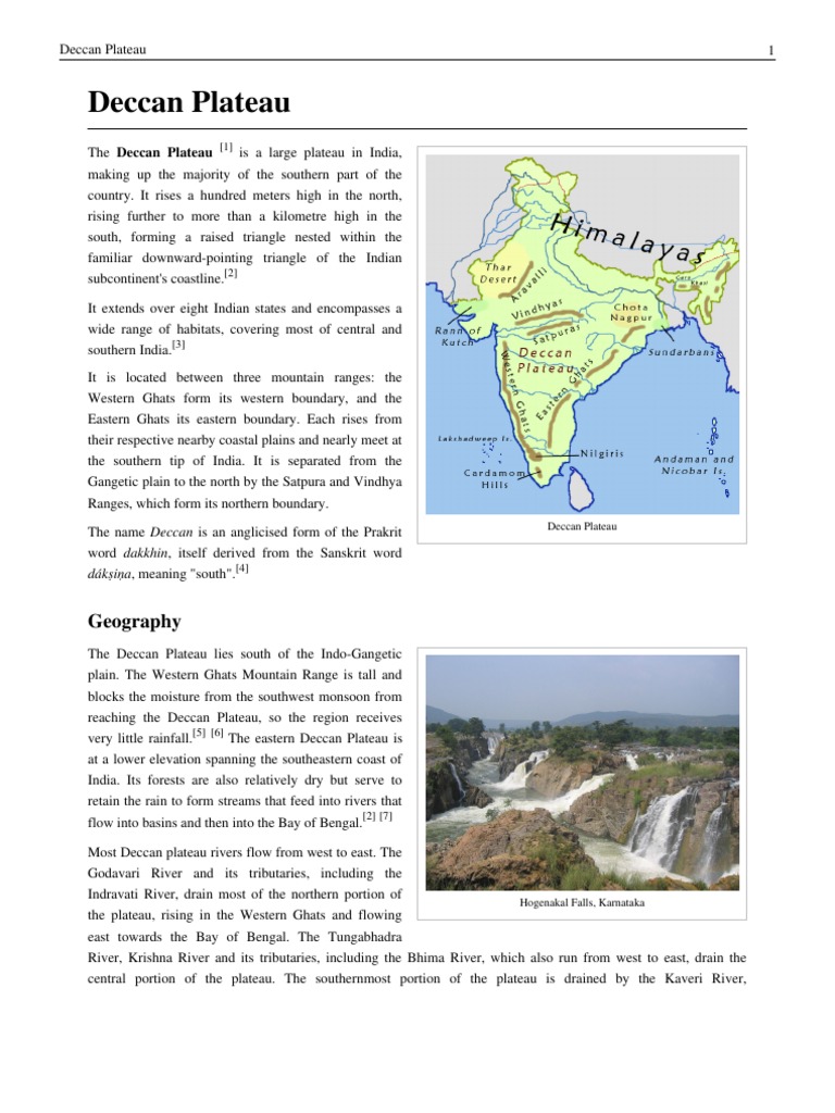 Deccan Plateau | PDF | Igneous Rock | Basalt