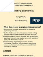2020spring Int. Sel. Res. Top. II - Barış SANDAL-Engineering Economics