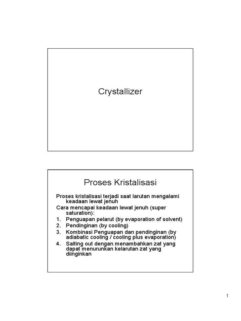 CRYSTALIZER | PDF
