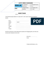 Surat Tugas Verifikasi Tuk