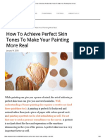 How To Achieve Perfect Skin Tones To Make Your Painting More Real