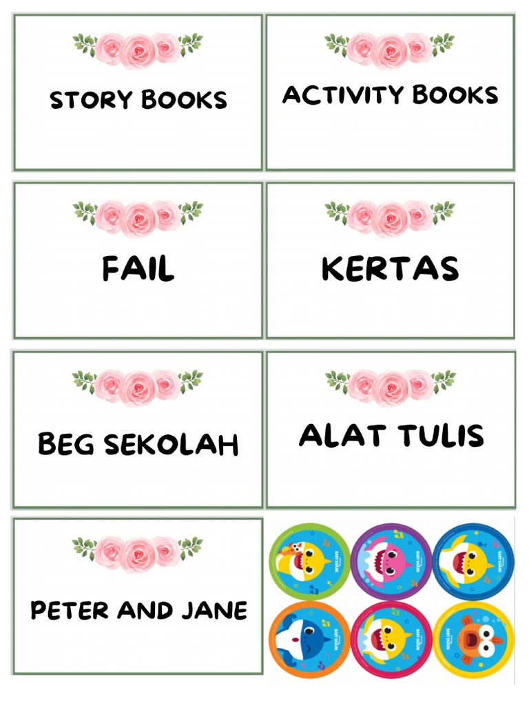 Label Rak Buku | PDF