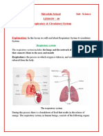 Respiratory & Circulatory System