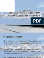 Clasificación y Ejercicios de Zonificación Marina