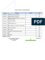 Zero Lot. Unit Boq General Summary