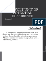 U1 L3 The Volt Unit of Potential Difference