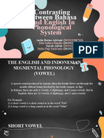 Contrasting Between Bahasa: and English in Phonological System