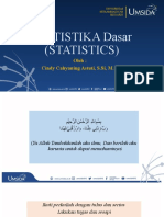 Pendahuluan Statistika