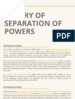 Module 7 - Theory of Separation of Powers