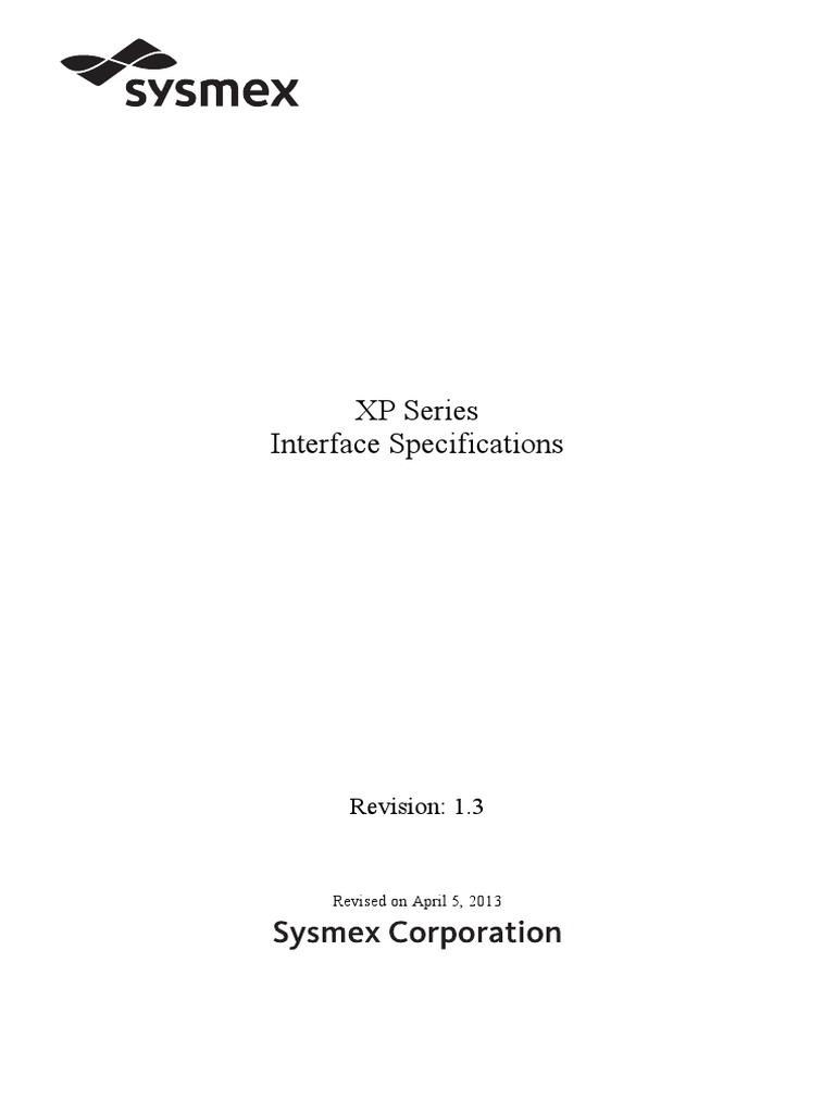 XP Series Interface Specs Overview | PDF | Transmission Control ...