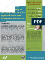 Theoretical Study of The Rare Earth Ions For Applications in New Luminescent Materials