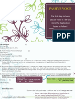 Passive Voice: The First Step To Learn Passive Voice Is I Let You Check The Application Letter As Follow!