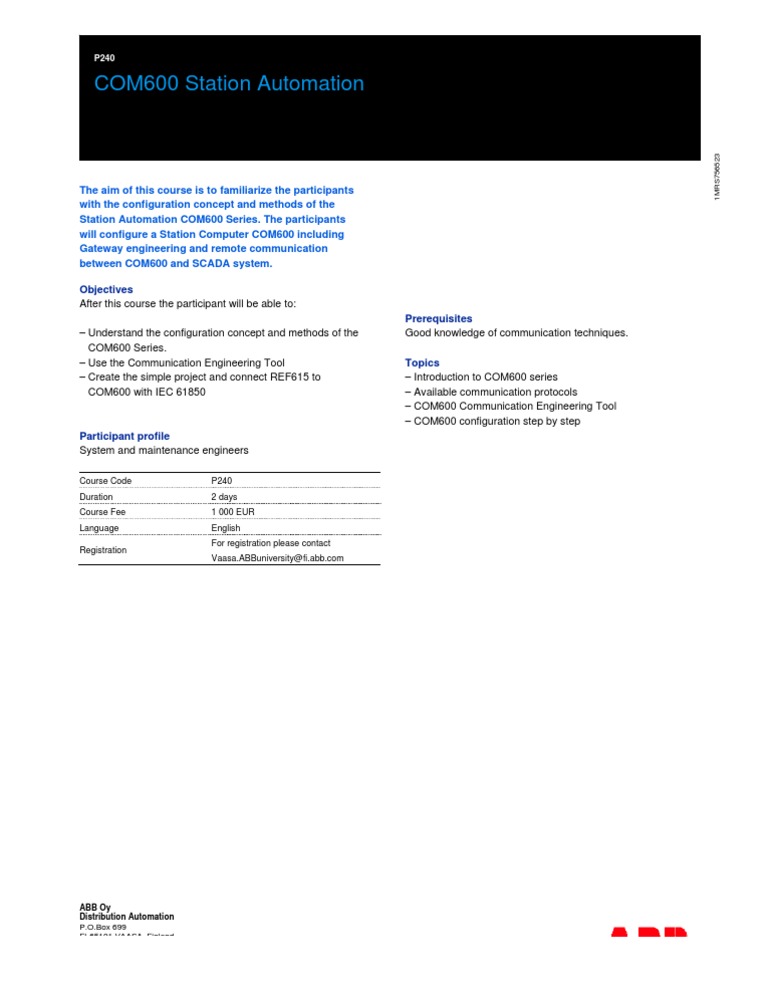Com600 Station Automation | PDF | Computers | Technology & Engineering