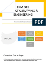 Measurement of Horizontal Distances - Corrections