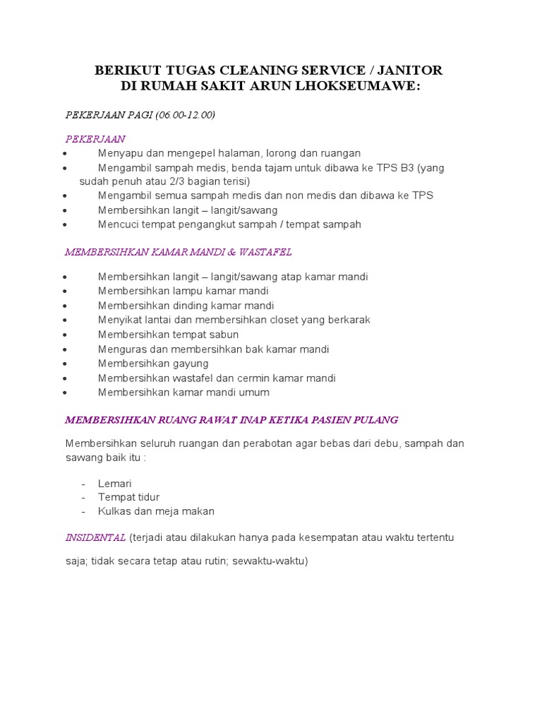 Tugas Cleaning Service PDF