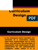 Concept of Curriculum Design