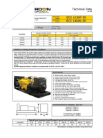 Technical Data BCC 1250P-50 BCC 1400S-50: 50 Hz Cos Φ = 0.8 3-Phase