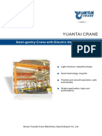 Yuantai Crane: Semi-Gantry Crane With Electric Hoist Specification