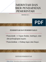 Pemerintah Dan Sumber Pendapatan Pemerintah