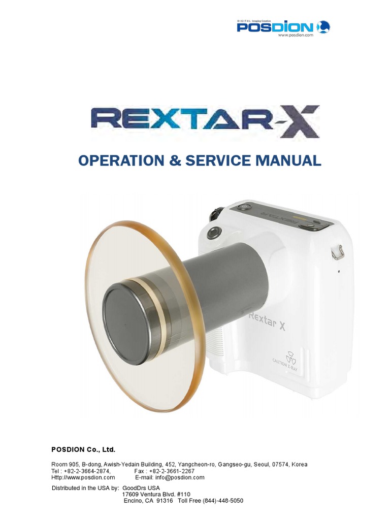 REXTAR-X Portable X-Ray Manual | PDF | Antenna (Radio) | Ionizing Radiation