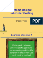 Systems Design: Job-Order Costing: Chapter Three