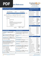 Word Quick Reference