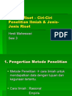 Proses Riset Dan Jenis Penelitian