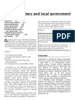 Federal, Unitary and Local Government: Federalism