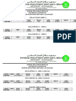 Jadwal Pelajaran Mengaji Ba'da Dhuha