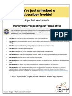 You've Just Unlocked A Subscriber Freebie!: Thank You For Respecting Our Terms of Use