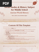 Social Studies History Subject For Middle School 6th Grade Ancient World History