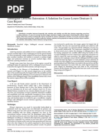 Dentistry: Sublingual Crescent Extension: A Solution For Loose Lower Denture-A Case Report