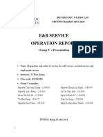 F&B Service Models: Self Service, Assisted Service and Single Point Service