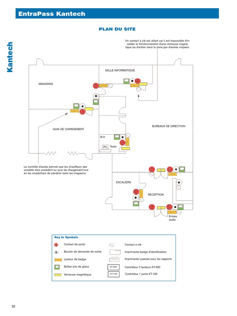 Plan Schéma De Cablage Pour Une Salle D informatique De Collège Schema Installation Controle D Acces | PDF | Informatique